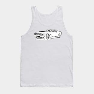 Mustang Boss 302 Wireframe Tank Top